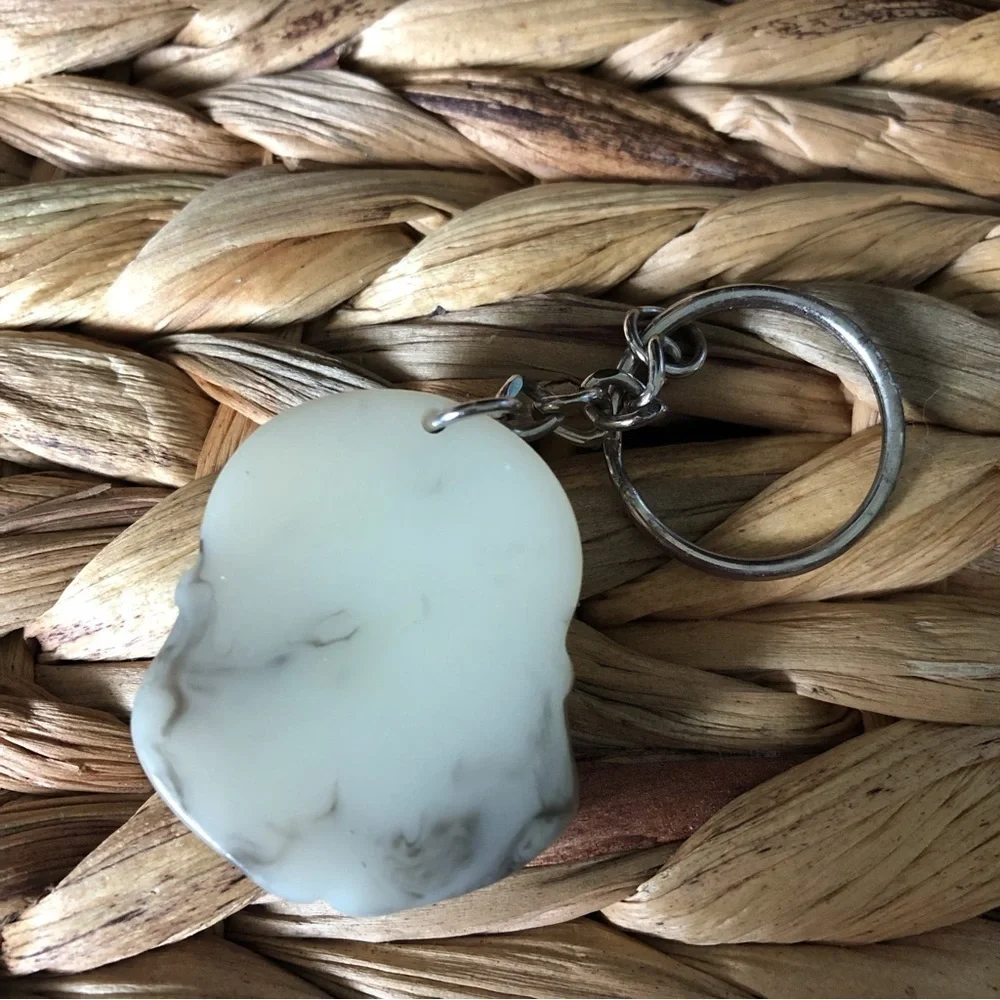 Stone Buddha Keychain